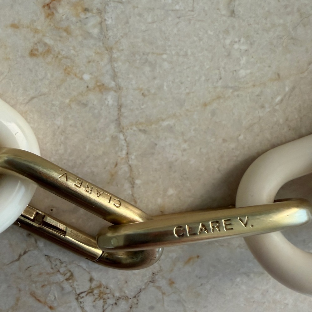 Clare V Cream Chain purse strap - Picture 2 of 4